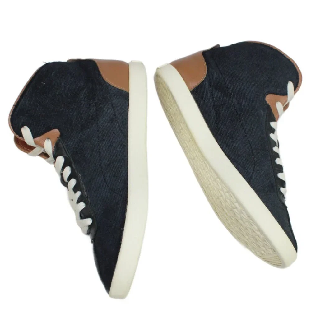 Alexander McQueen x PUMA Medius Mid-Top Trainers Moonless Night Black Size 6.5